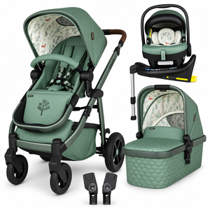 Cosatto Wow 3 Meadow Rotate Travel System – Acorn 2 & ISOFIX Base
