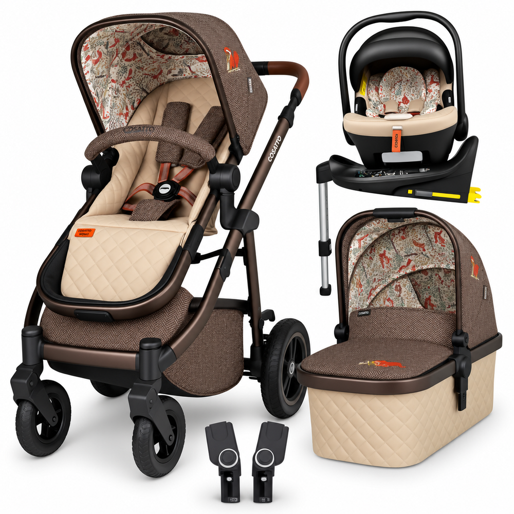 Cosatto Wow 3 Foxford Hall Rotate Travel System – Acorn 2 & ISOFIX Base