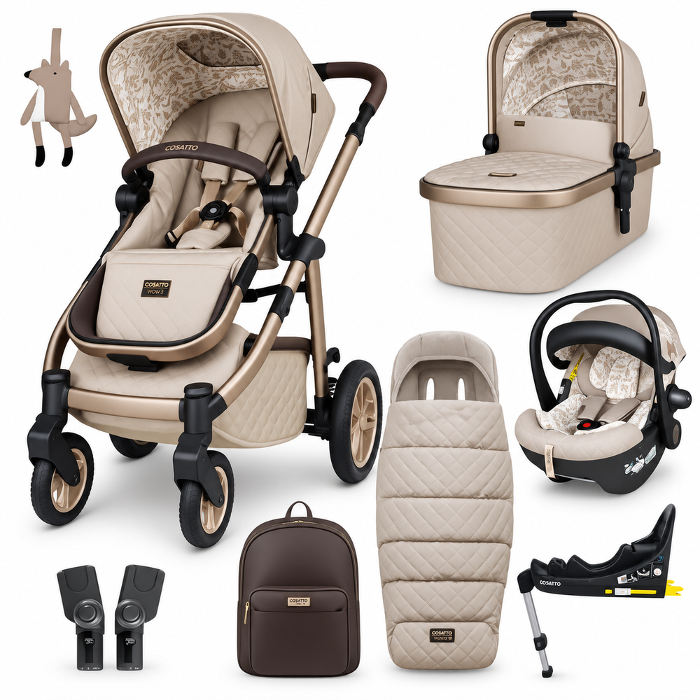 Cosatto Wow 3 Whisper Rotating Everything Bundle – Car Seat & ISOFIX Base
