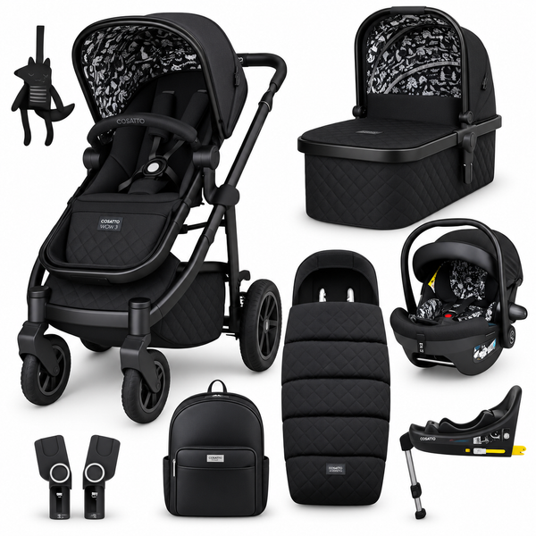 Cosatto Wow 3 Silhouette Rotating Everything Bundle – Car Seat & ISOFIX Base