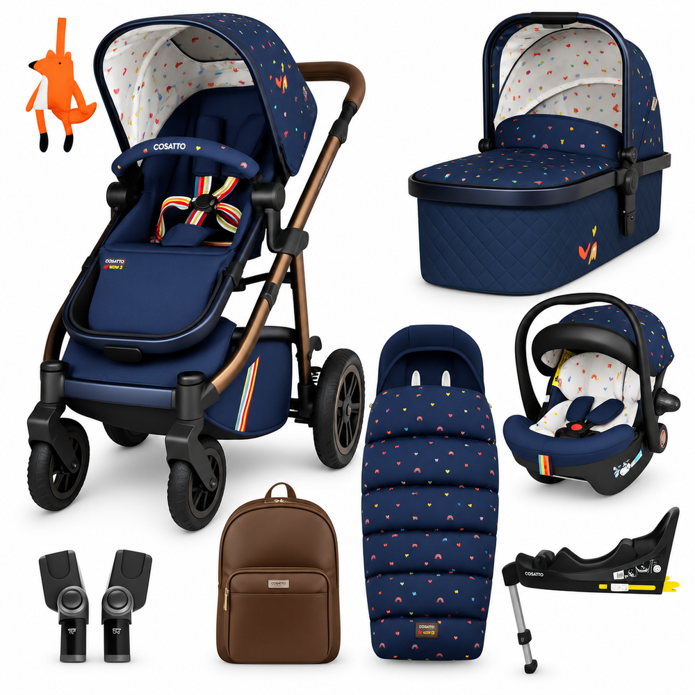 Cosatto Wow 3 Doodle Days Rotating Everything Bundle – Car Seat & Base