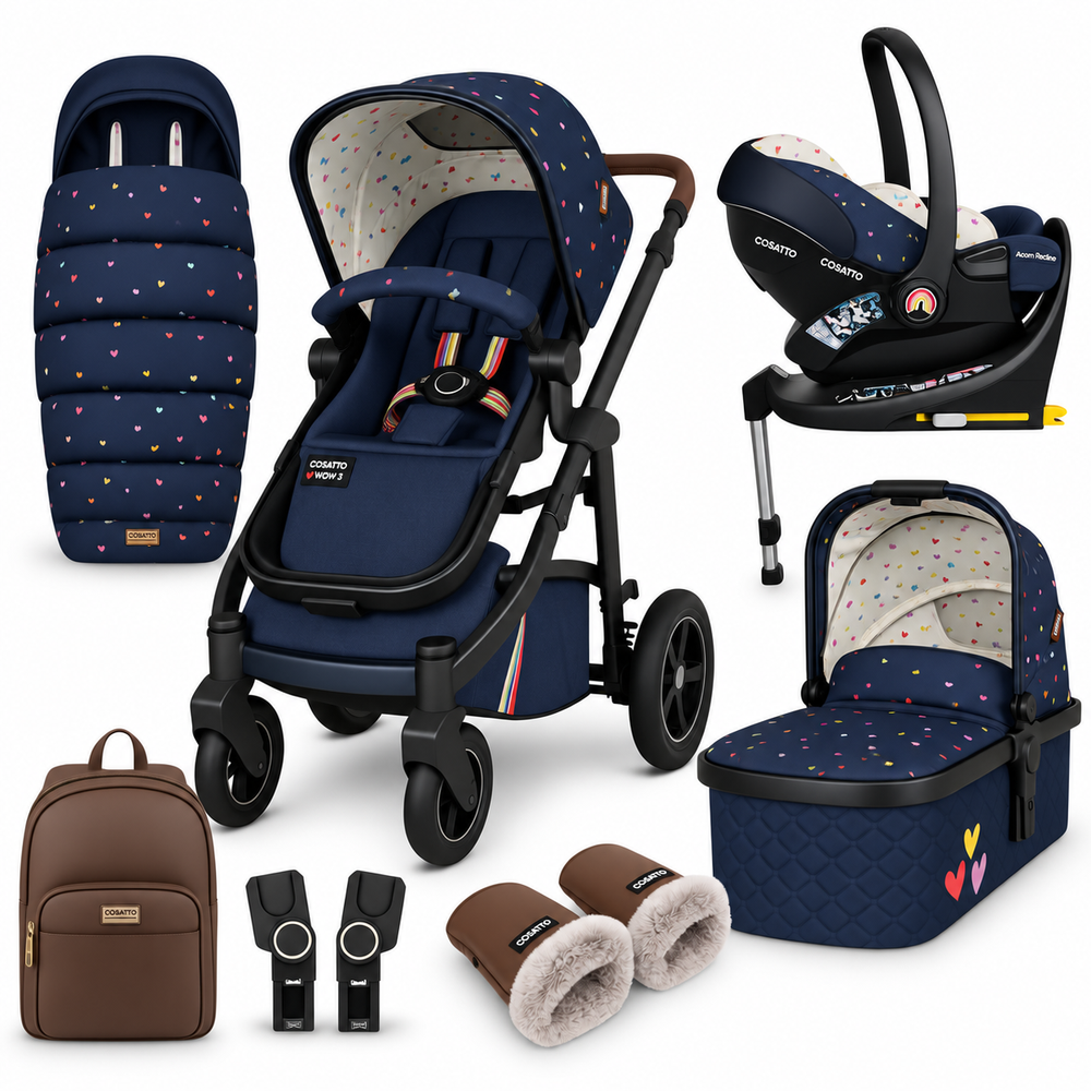 Cosatto Wow 3 Doodle Days Rotate & Recline Cozy Bundle