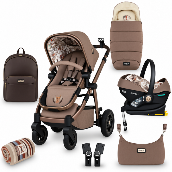 Cosatto Wow 3 SE Rotate & Recline Essentials Bundle – Tiger Tale