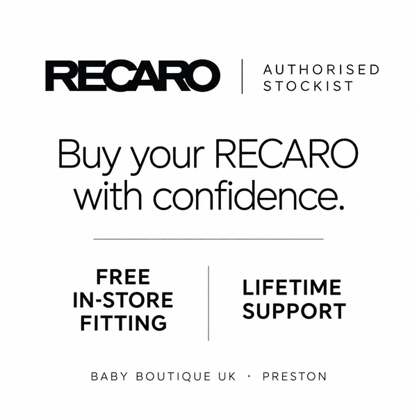 Baby Boutique UK, Preston: Recaro authorised stockist. Free in-store fitting and lifetime support.