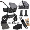 TFK Mono4 Premium Grey Complete Adventure Bundle – Footmuff, City Bag, Rocker & Accessories