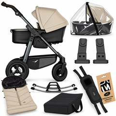 TFK Mono4 Sand Complete Adventure Bundle – Footmuff, City Bag, Rocker & Accessories