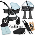 TFK Mono4 Blue Complete Adventure Bundle – Footmuff, City Bag, Rocker & Accessories
