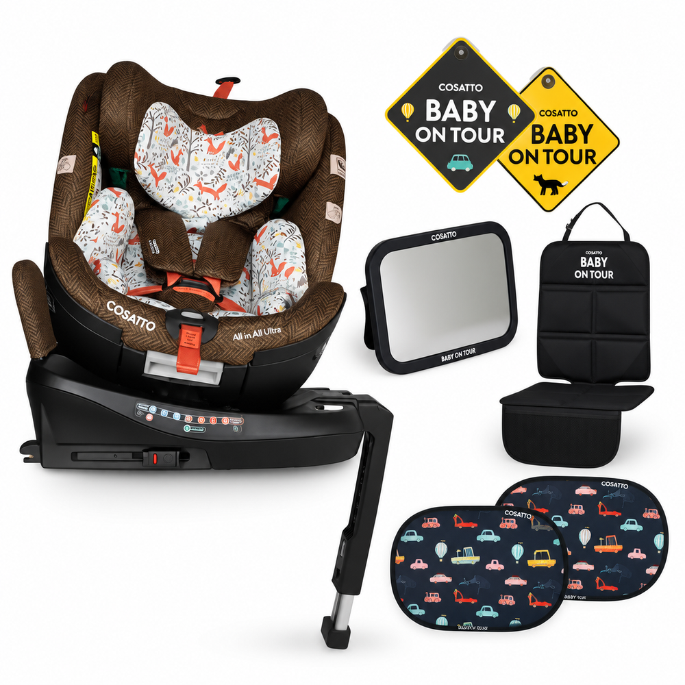 Cosatto All in All Ultra 360 Rotate i-Size - Foxford Hall - Free Car Seat accessory pack £49.96