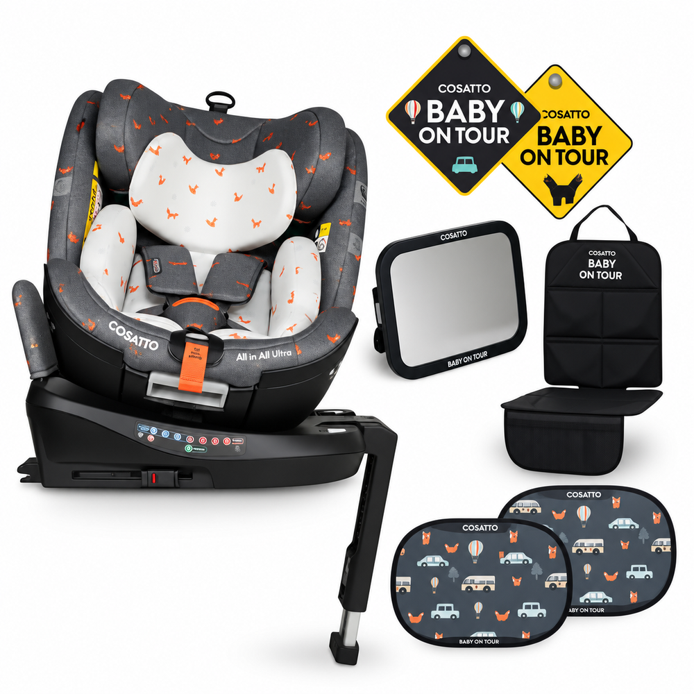 Cosatto All in All Ultra 360 Rotate i-Size - Foxling - Free Car Seat Accessory Pack Worth £49.96