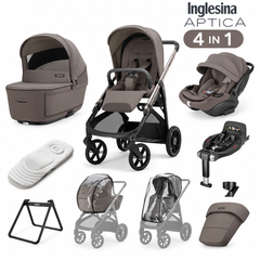 Inglesina Aptica 4 in 1 Travel System 2026 - Essence Mokka