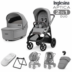 Inglesina Aptica 2 in 1 Travel System 2026 - Crystal Grey