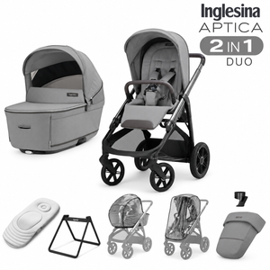 Inglesina Aptica 2 in 1 Travel System 2026 - Crystal Grey