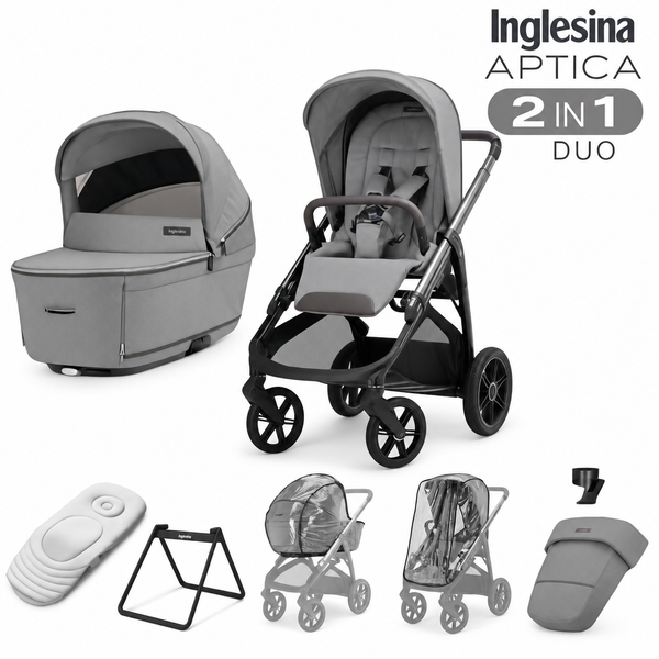 Inglesina Aptica 2 in 1 Travel System 2026 - Crystal Grey
