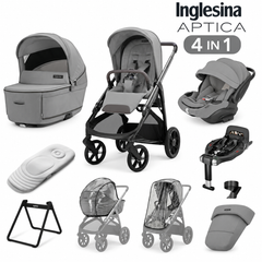 Inglesina Aptica 4 in 1 Travel System 2026 - Crystal Grey
