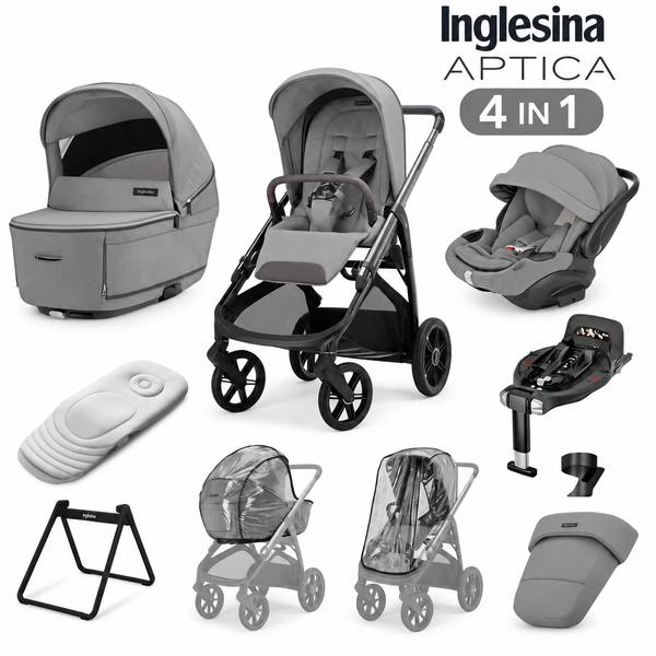 Inglesina Aptica 4 in 1 Travel System 2026 - Crystal Grey