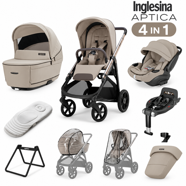 Inglesina Aptica 4 in 1 Travel System 2026 - Vicuna Beige