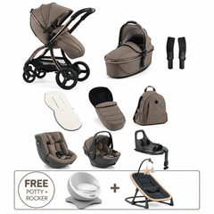 Egg3 Mink All Stages 360 Bundle with Shell 360 Infant & Toddler Car Seats + ISOFIX Base