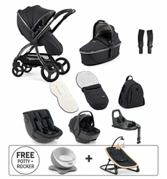 Egg3 Carbonite All Stages 360 Bundle with Shell 360 Infant & Toddler Car Seats + ISOFIX Base