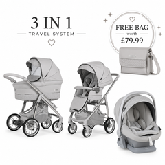 Bebecar Ip-Op Polished Pebble 3 in 1 Travel System