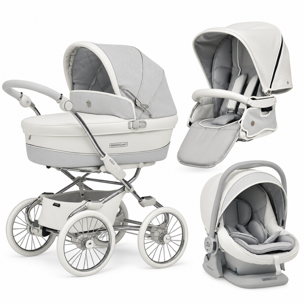 Bebecar Stylo Class Privé White Sparkle 3-in-1 Travel System