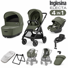 Inglesina Electa Loft Green 4 in 1 Travel System 2026 - with 360 Isofix