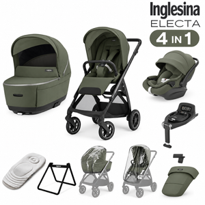 Inglesina Electa Loft Green 4 in 1 Travel System 2026 - with 360 Isofix