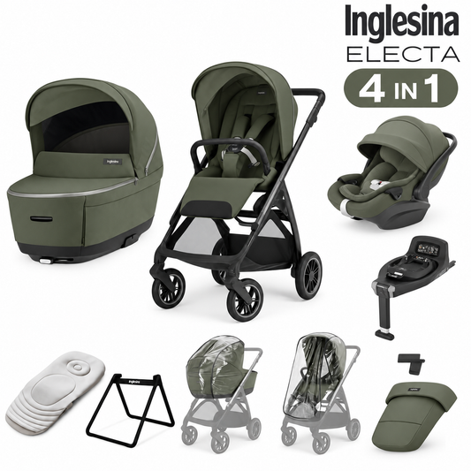 Inglesina Electa Loft Green 4 in 1 Travel System 2026 - with 360 Isofix
