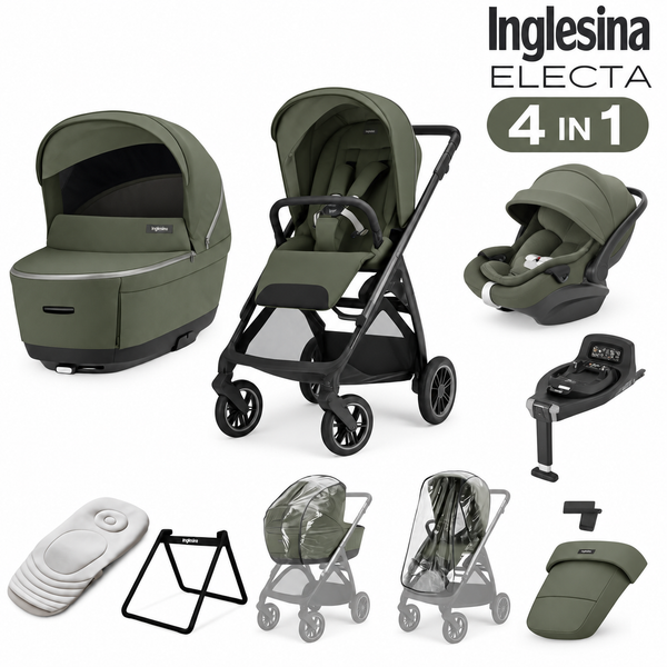 Inglesina Electa Loft Green 4 in 1 Travel System 2026 - with 360 Isofix