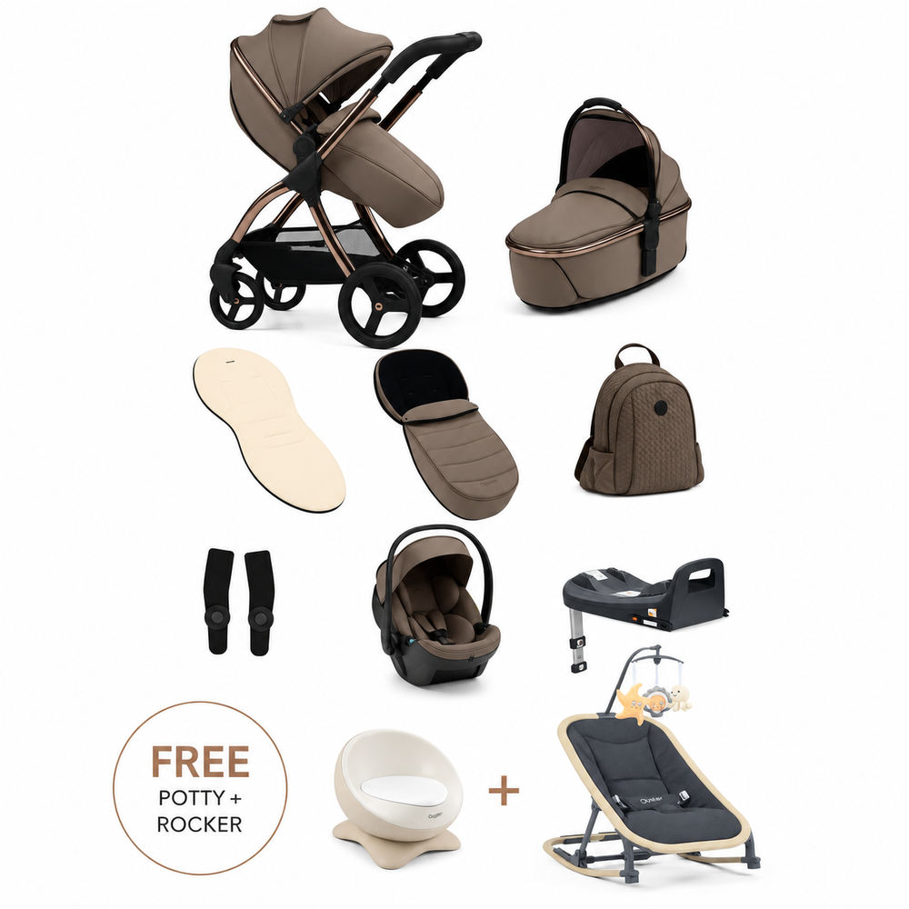 Egg3 Mink Luxury Travel System Bundle + Egg Shell i-Size Car Seat & Isofix Base