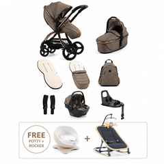 Egg3 Mink Luxury Bundle with Shell 360 i-Size Car Seat & 360 ISOFIX Base