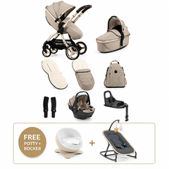 Egg3 Feather Luxury Bundle with Shell 360 i-Size Car Seat & 360 ISOFIX Base
