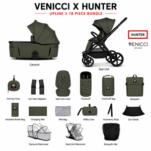 Venicci x Hunter Upline 3 Dark Olive 2-in-1 Pram & Pushchair