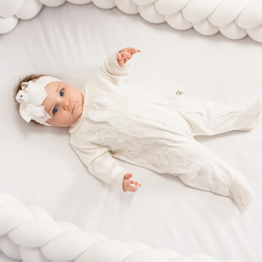 Baby First Oliwia Cream Babygrow