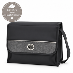 Bebecar Changing Bag & Changing Mat - Black Prive Face