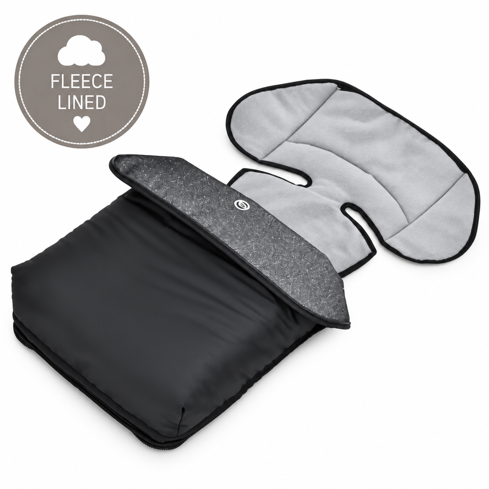 Bebecar Prive Black Face Fleece Footmuff