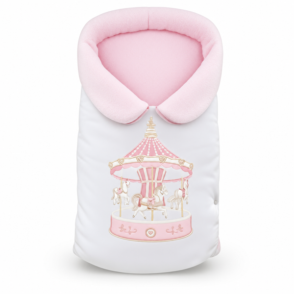 Baby First Baby Nest – Carousel Theme Pink