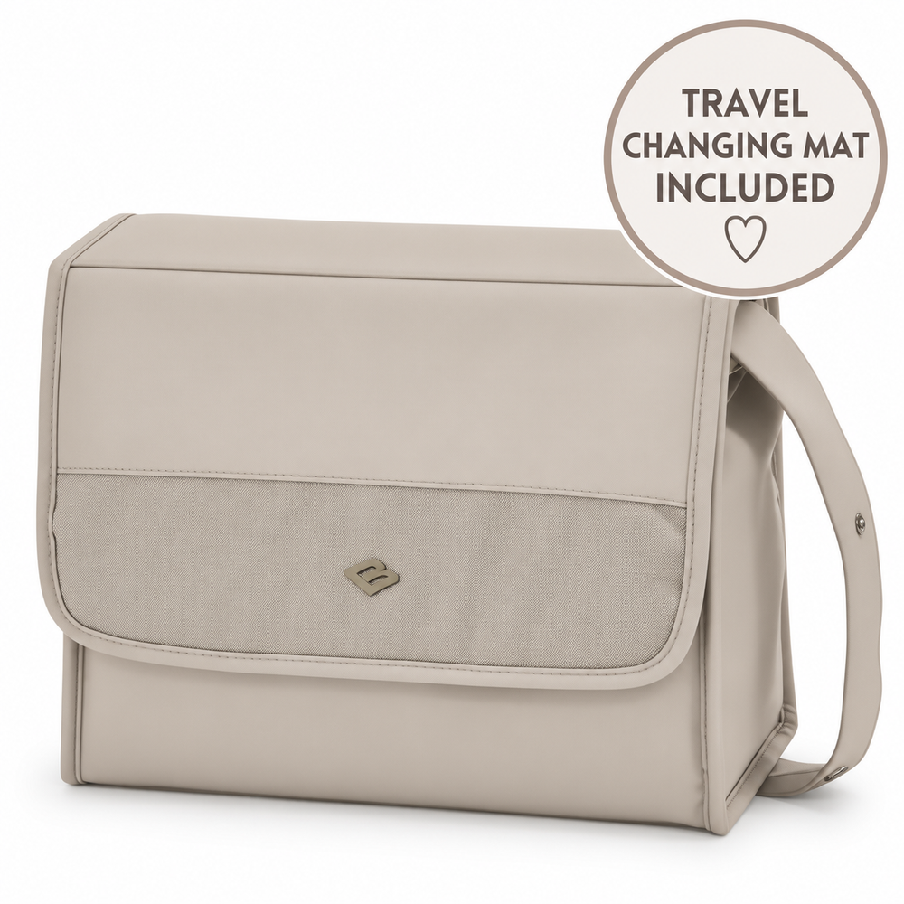 Bebecar Changing Bag with Travel Changing Mat – Oatmilk | 2026 Face Range