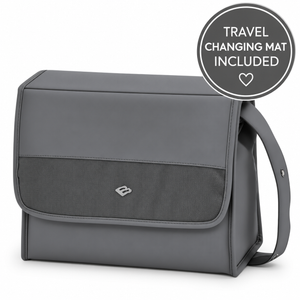 Bebecar Changing Bag with Travel Changing Mat – Shadow Grey | 2026 Face Range