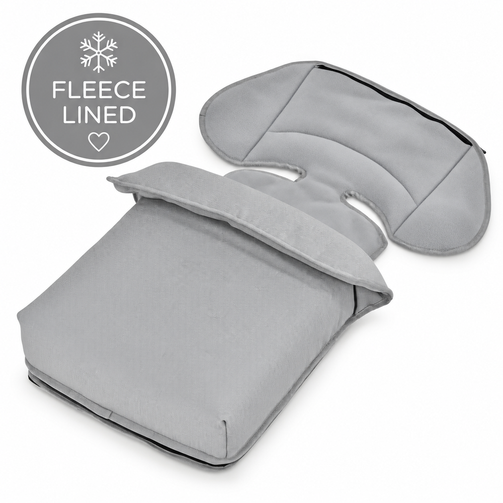 Bebecar Mist Grey Fleece Footmuff