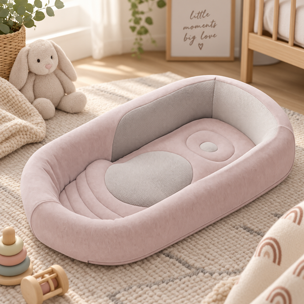 Inglesina Welcome Pod Baby Sleep Nest – Pink | Newborn Support Pod