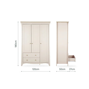 Cuddle Co Clara Triple Wardrobe - Cashmere