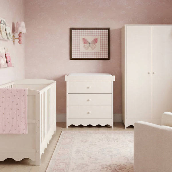 Bebe & Beyond Dancer 3 Piece Nursery Furniture Set - Cashmere