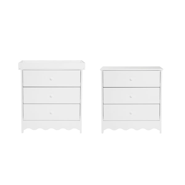 Bebe & Beyond Dancer 2 Piece Nursery Furniture Set - White