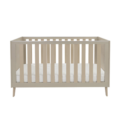 Babymore Dante Cot Bed with Cot Top Changer - Cashmere