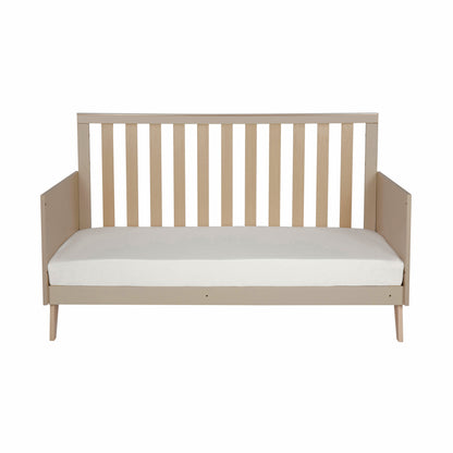 Babymore Dante Cot Bed with Cot Top Changer - Cashmere