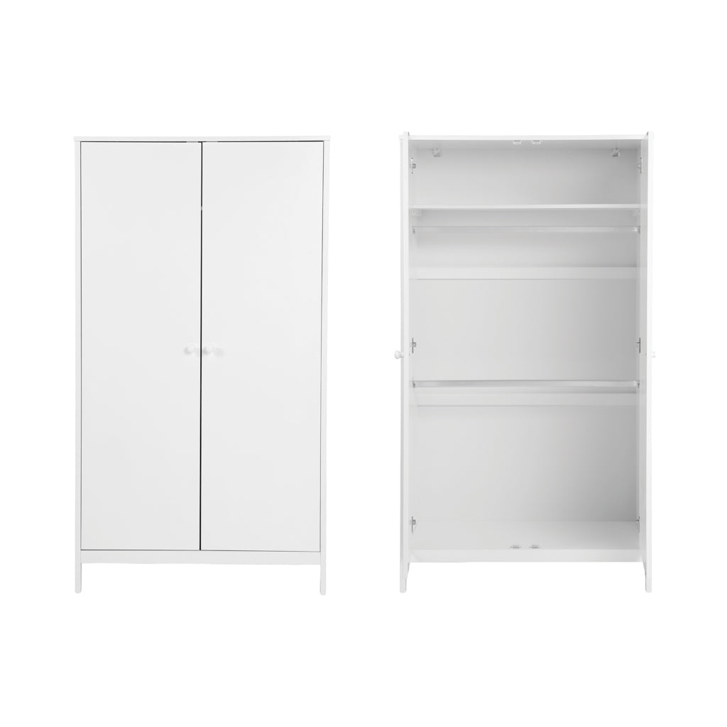 Bebe & Beyond Dreamer Wardrobe – White inside view