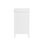 Bebe & Beyond Dreamer Changing Unit White three drawer nursery changing table with removable changing top side view