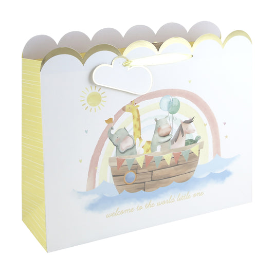 Baby Ark Gift Bag & Hello Baby Greetings Card Set – Large