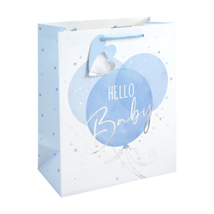 Hello Baby Large Gift Bag – Blue