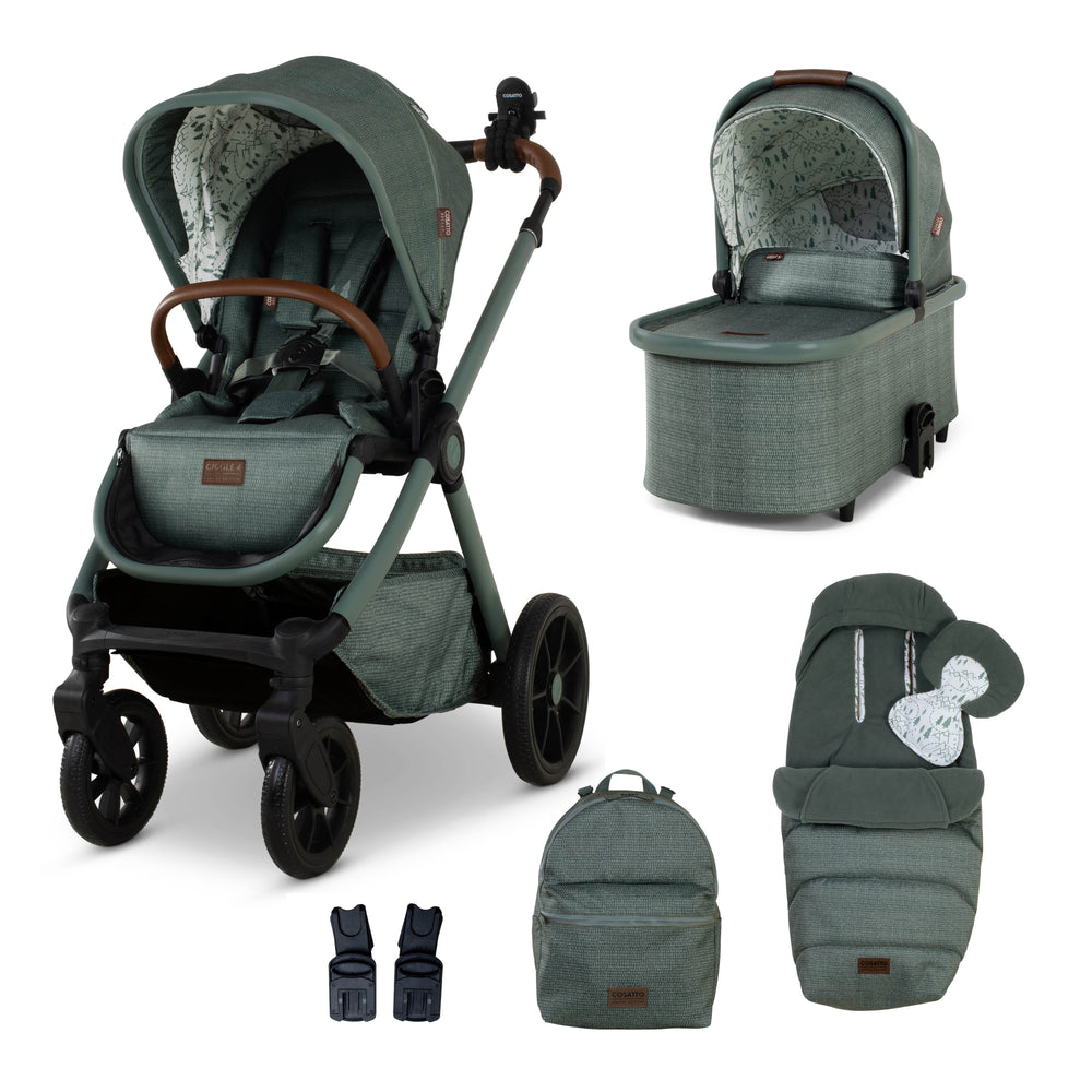 Cosatto Giggle 4 Special Edition Pram & Pushchair Accessory Bundle – Tiny Treetops